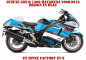 Preview: EV-X Blau für Suzuki GSX-R 1300 Hayabusa 2008-2018